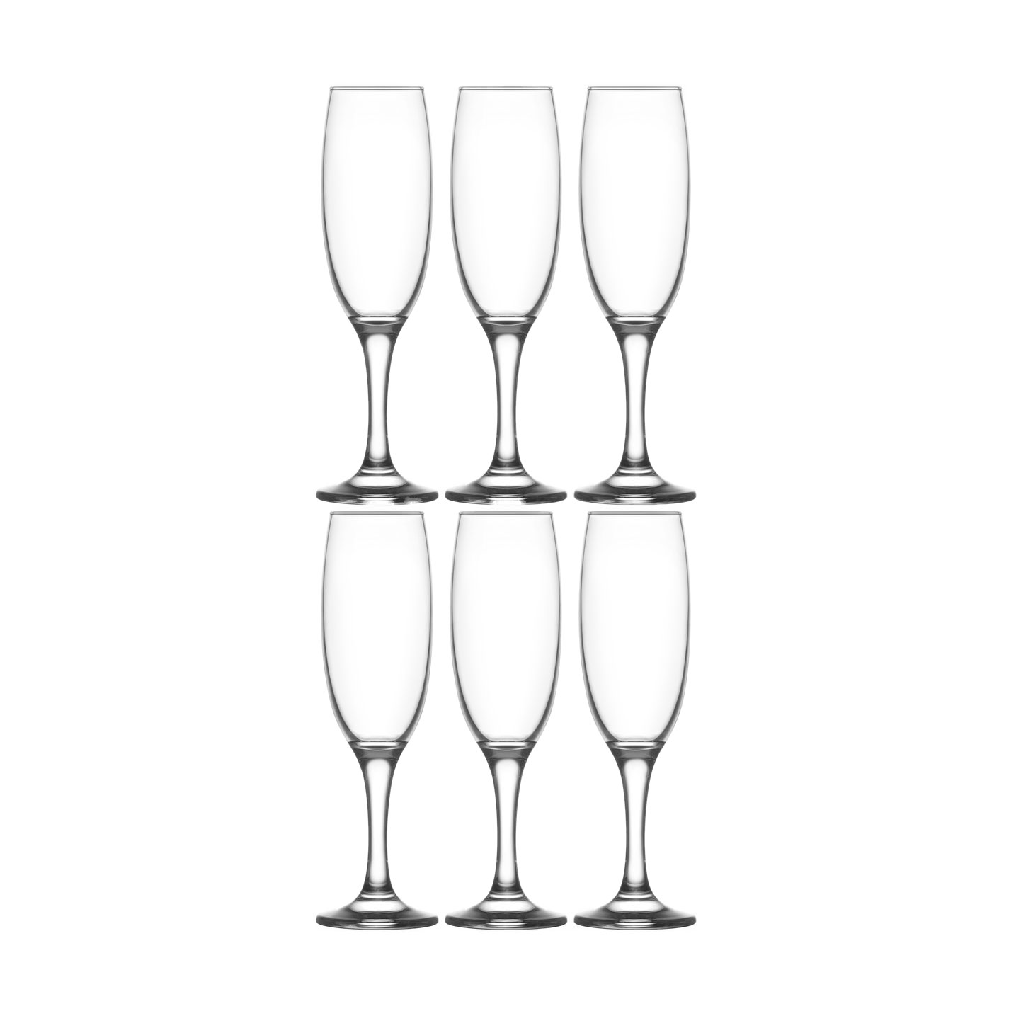 Набір келихів для ігристого вина EСОmo Empire, 6*220 мл (EMP541F120 PLT)